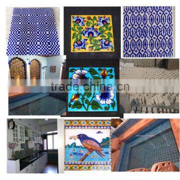 Wide range of Blue Pottery Tiles