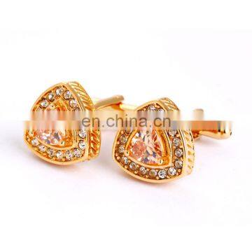 Luxury cufflinks Orange crystal cufllinks for mens