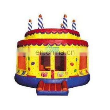 HI giant inflatable birthday cake jumping castle for party event