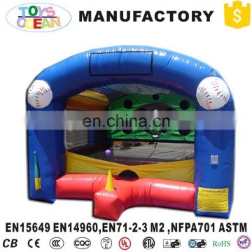 Party event inflatable indoor baseball hitting stations Swing games baseball batting