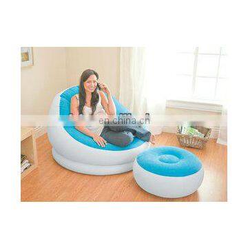 Inflatable Lounge Sofa Chair With Foot Stool