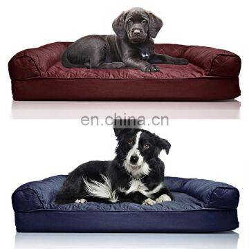 Factory direct sofa short plush pp Cotton luxury pet dog bed wholesale