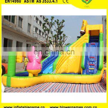 Custom New Designl Giant Inflatable Sponge Bob Water Slide for Sale for Kids and Adults photo-4