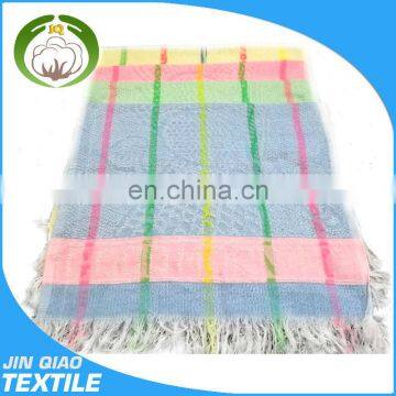 cheap polyester jacquard fringe towels