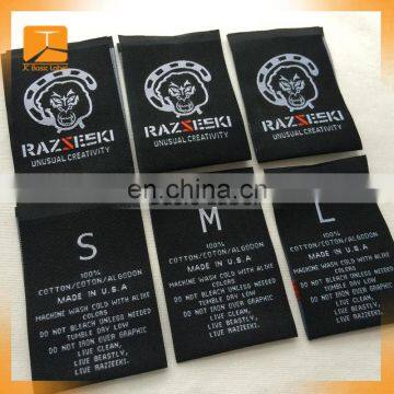 High Density! Custom Hem Woven Label,size Label for Clothing,woven Label Neck Tag photo-2