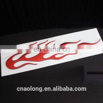 custom soft chrome logo pvc car sticker,car body sticker,self-adhesive sticker
