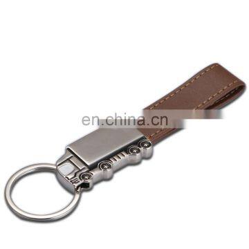 2017 promotional gifts custom zinc alloy car key chains leather keychain