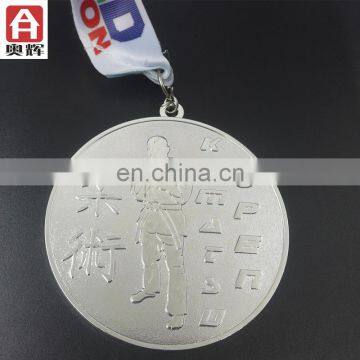 Hot die casting MOQ 10 print on medal fabric medal ribbon