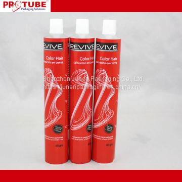 Empty Collapsible Aluminum Hair Dye Packaging Tube