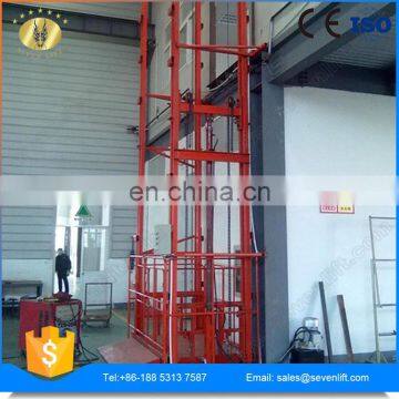 7LSJD Shandong SevenLift 4 Post Small Home Outdoor Cargo Vertical Elevator Lift