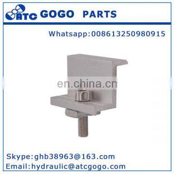 Solar Mounting Aluminum Frameless Solar Panel Clamp