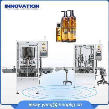 Automatic small bottle filling and capping machine for household and daily chemical products