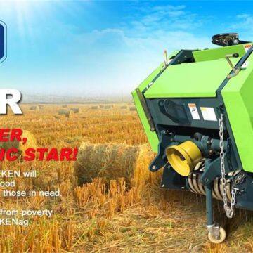 china round baler wrapper combination