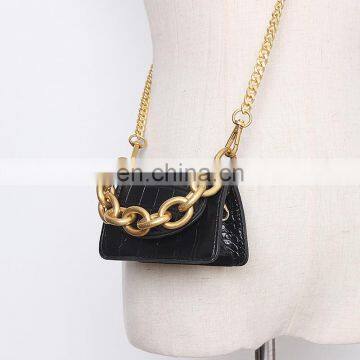 TWOTWINSTYLE Fashion Belt For Women Elegant Patchwork Packages Girdle Chain PU Leather Casual photo-2