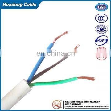 HD21 Standard 90temperature H05V2V2F 2 Core 3 Core 0.75mm2 1mm2 3 Core Flexible Power Cable photo-2