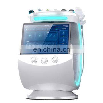 Ice blue 2 in best water jet peel skin care machine with skin analyzer software