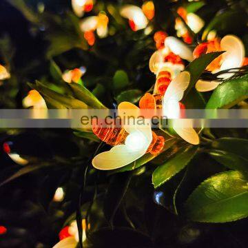 Solar Honey Bee LED String Lights Christmas Outdoor Garden Decoration Fairy Lights Garland photo-5