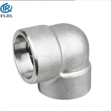 Carbon Steel A105 90 Degree Elbow SW NPT BSPT Forged Steel Pipe Fitting photo-2
