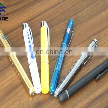 Red Blue Flash light led flashlights pen light torch medical nurse penlight with or without Battery