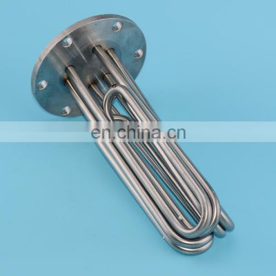 High quality steamer oven flange tubular heater high temperature flexible hose pipe lshaped mold singlehead heating tube