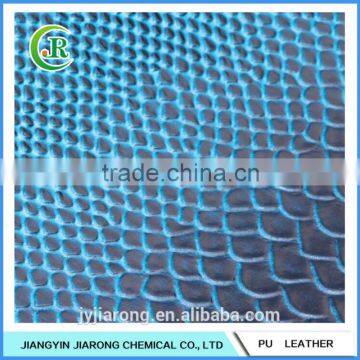 Snake Grain PVC Leather for Making Shoes photo-3