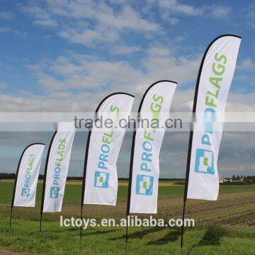 Promotional Custom Single Side Durable Outdoor Flag / Feather Flag /cheap Beach Flag