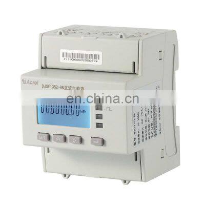 Acrel  din rail 2 circuit DC  watt power meter for 2 channel dc electric vehicle charging pile