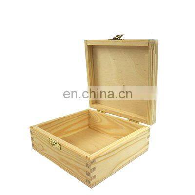 Factory Price Wholesale Useful Gift Plain Wooden Box With Lock photo-2