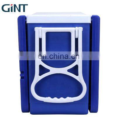 GiNT Custom Logo Cooler with Handle and Wheels Cooler Box 28L EPS Foam Hard Coolers Ice Chest with stools