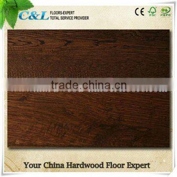 distressed hardwood floors oak dark color 18mm thickness