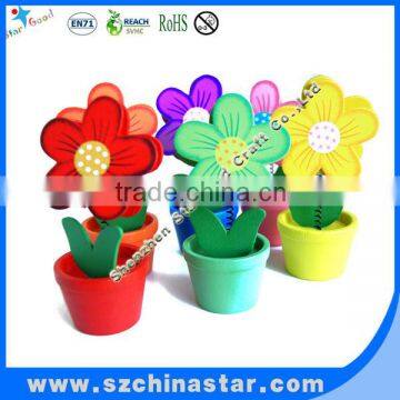 Flower pot memo clip type and memo holder