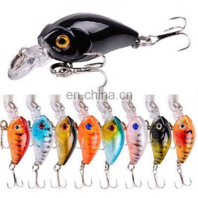 4.5cm 4g Plastic Mini Bionic Bait With Treble Hooks Tackle Sea Bass Crank Bait photo-5