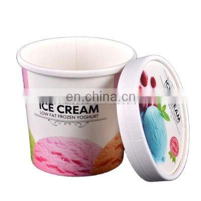 12oz squat Ice Cream Container / Yogurt Cups With Dome Lids