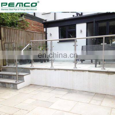 Outdoor Balcony Railing Glass Balustrade Fittings Prices Handrail photo-3