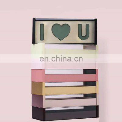 I Love You Letters Sign Preserved Rose Arrangement Boxes i Love u Flower Gift Box for Wedding Valentine's Day