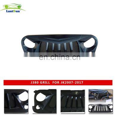 lantsun for 2007-2017 year jeep jk  front grill car grills matte black