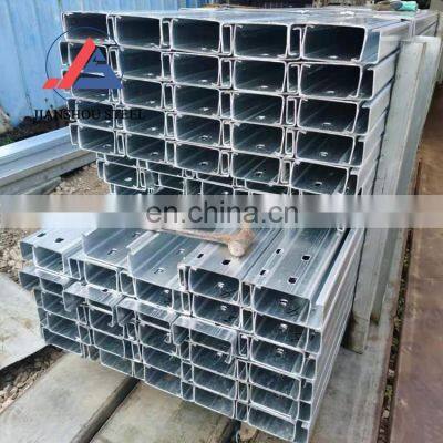 Light Weight Steel Roof Structure Prefabricated Types of Z Galvanized Steel Perforated Purlin C photo-4