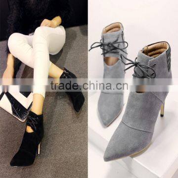 C89225A Women Genuine leather Ankle Boots lady Boots Lady shoes big size genuine leather shoes