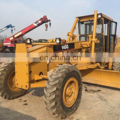 Japan original Caterpillar 140G motor grader, CAT 140 grader  low price on stock