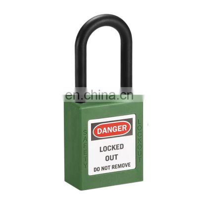 38mm Nylon Shackle Security Padlock with Master Keys Safety Padlock