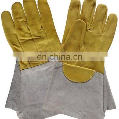 Argon White Goatskin TIG Leather Welding Work Gloves photo-4