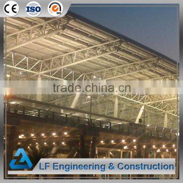 Construction structure factory connecting steel roof truss design