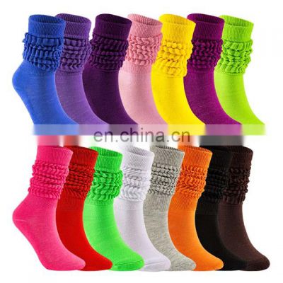 Wholesale Long Knee High Slouchy Socks Thick Winter Slouch Socks For Women