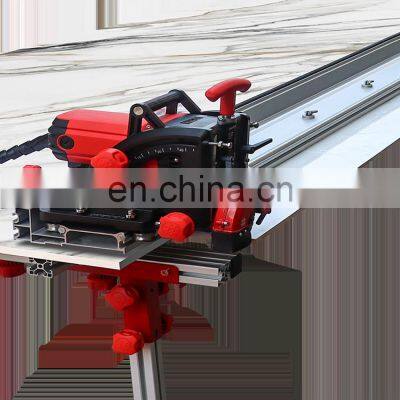 Shijing 9510 3200 мм полноавтоматический портативный 45-градусный плиткорезающий станок с рельсами, фрезер для скосов камня и мрамора photo-3