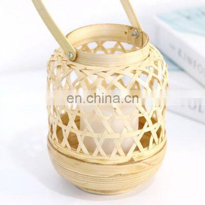 100% Nature Mini Bamboo Candle Holders Natural Lantern Versatile Candle Jar Cheap in Bulk European Style Vietnam Supplier photo-3