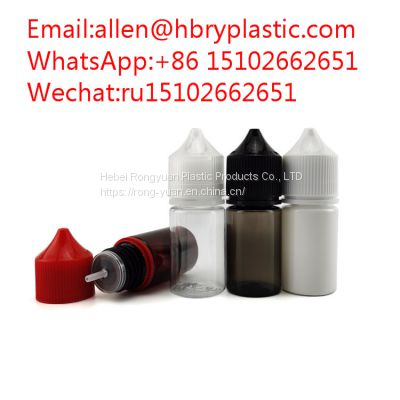 10ml 30ml 50ml 60ml 120ml Pet Round V3 Plastic E Liquid E-Juice Bottles Electronic Smoke Oil Bottle Squeeze Bottle