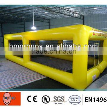 2014 new yellow color inflatable batting cage for sale