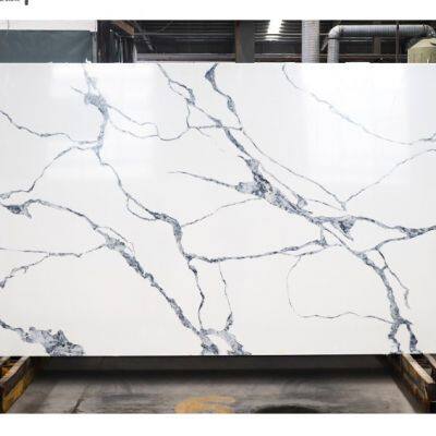 Code：8031，Calacatta artificial stone quartz slab kitchen countertops