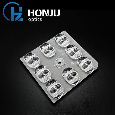 Hongzhu 50X50 мм наружный светильник линза 5050 ПК 8 в 1 светодиодный наружный светильник освещения улиц линза