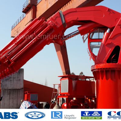 Hydraulic Boat Lifting Jib Telescopic Yacht Hydraulic Marine Deck Knuckle Boom Marine Cranes